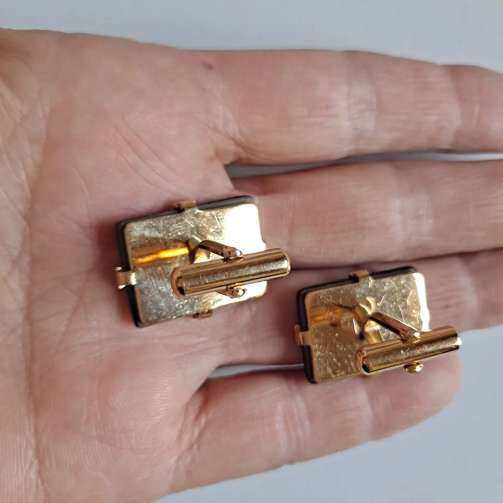 Abstract Multicolor Cuff Links